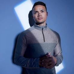 Dare 2b Power Up II Polaire Fitness Zippé à Moitié Pour Homme - Gris -Vêtements De Sport Extérieur power up ii polaire fitness zippe a moitie pour homme gris 3