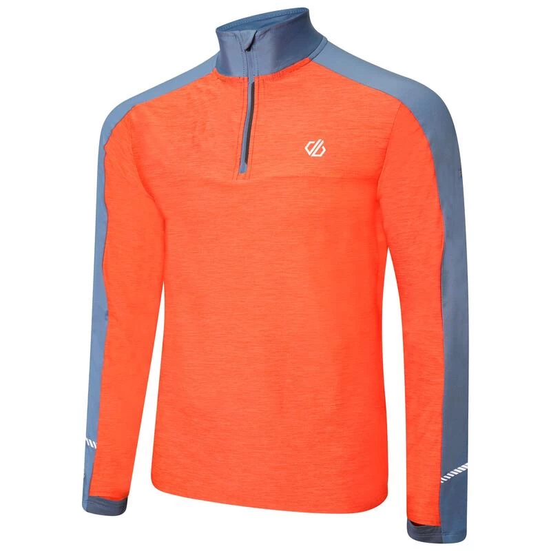 Dare 2b Power Up II Polaire Fitness Zippé à Moitié Pour Homme - Orange 4 Dare 2b Power Up II Polaire Fitness Zippé à Moitié Pour Homme - Orange – Image 2