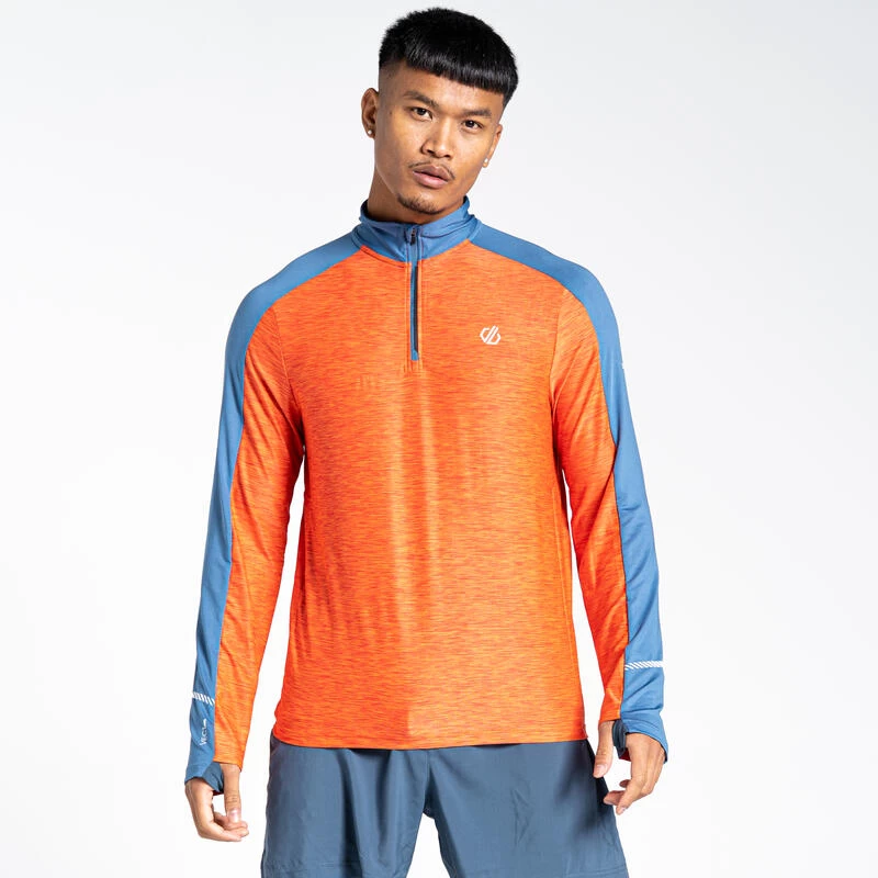 Dare 2b Power Up II Polaire Fitness Zippé à Moitié Pour Homme - Orange 6 Dare 2b Power Up II Polaire Fitness Zippé à Moitié Pour Homme - Orange – Image 4