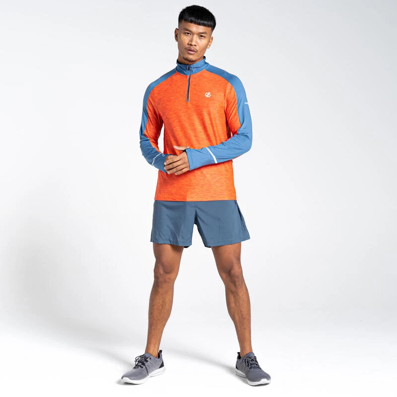 Dare 2b Power Up II Polaire Fitness Zippé à Moitié Pour Homme - Orange 7 Dare 2b Power Up II Polaire Fitness Zippé à Moitié Pour Homme - Orange – Image 5