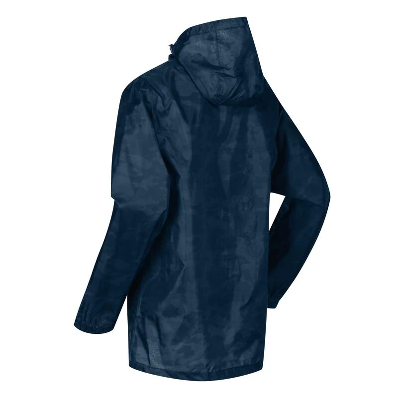 Regatta Printed Pack-It Homme Randonnée Veste Imperméable - Imprimé Bleu Foncé 4 Regatta Printed Pack-It Homme Randonnée Veste Imperméable - Imprimé Bleu Foncé – Image 2