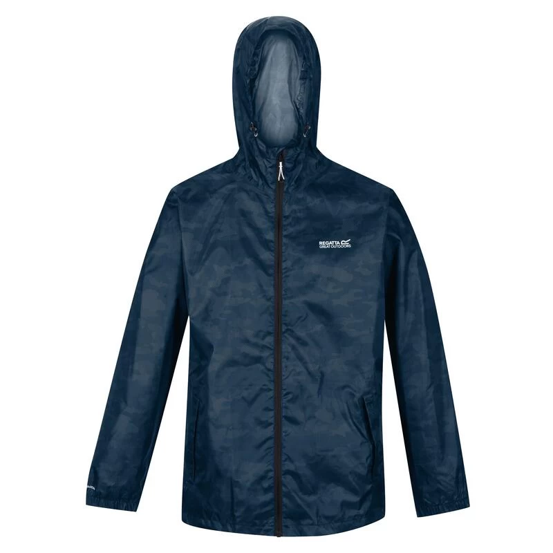 Regatta Printed Pack-It Homme Randonnée Veste Imperméable - Imprimé Bleu Foncé 5 Regatta Printed Pack-It Homme Randonnée Veste Imperméable - Imprimé Bleu Foncé – Image 3