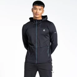 Dare 2b Revive II Core Stretch Polaire De Randonnée Zippé Pour Homme - Noir -Vêtements De Sport Extérieur revive ii core stretch polaire de randonnee zippe pour homme noir 3
