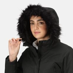 Regatta Sabinka Parka Avec Bordure En Fausse Fourrure Pour Femme -Vêtements De Sport Extérieur sabinka parka avec bordure en fausse fourrure pour femme 1