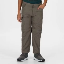 Regatta Sorcer II Pantalon De Marche Modulable Pour Enfant - Marron -Vêtements De Sport Extérieur sorcer ii pantalon de marche modulable pour enfant marron 4