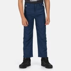 Regatta Sorcer Mountain V Pantalon De Randonnée Pour Enfant - Marine Moyen -Vêtements De Sport Extérieur sorcer mountain v pantalon de randonnee pour enfant marine moyen 4