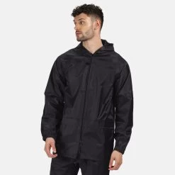 Regatta Stormbreak Veste Imperméable à Capuche Homme (Noir) 8 Regatta Stormbreak Veste Imperméable à Capuche Homme (Noir) -Vêtements De Sport Extérieur stormbreak veste impermeable a capuche homme noir 2