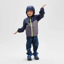 Quechua Sur-pantalon Imperméable De Randonnée - MH100 Bleu Marine - Enfant 2-6 ANS -Vêtements De Sport Extérieur sur pantalon impermeable de randonnee mh100 bleu marine enfant 2 6 ans 3