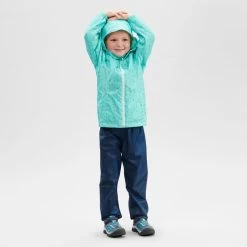 Quechua Sur-pantalon Imperméable De Randonnée - MH100 Bleu Marine - Enfant 2-6 ANS -Vêtements De Sport Extérieur sur pantalon impermeable de randonnee mh100 bleu marine enfant 2 6 ans 4