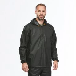 Quechua Veste Coupe Vent Et Déperlante De Randonnée - Raincut 1/2 Zip - Homme -Vêtements De Sport Extérieur veste coupe vent et deperlante de randonnee raincut 12 zip homme 4