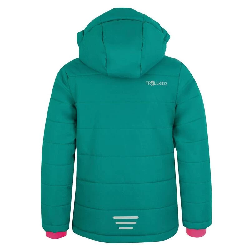 TROLLKIDS Veste D'hiver Enfant Hemsedal XT Hydrofuge, Coupe-vent Vert Émeraude/Rouge Rubis 4 TROLLKIDS Veste D'hiver Enfant Hemsedal XT Hydrofuge, Coupe-vent Vert Émeraude/Rouge Rubis – Image 2