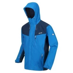Regatta Veste Imperméable Birchdale Colour Block Pour Hommes (Bleu Vif / Denim Sombre) -Vêtements De Sport Extérieur veste impermeable birchdale colour block pour hommes bleu vif denim sombre 3