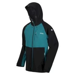 Regatta Veste Imperméable BRITEDALE Homme (Noir / Sarcelle) 8 Regatta Veste Imperméable BRITEDALE Homme (Noir / Sarcelle) -Vêtements De Sport Extérieur veste impermeable britedale homme noir sarcelle 2