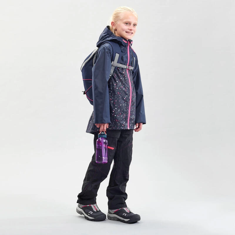 Quechua Veste Imperméable De Randonnée - MH150 Bleu Marine - Enfant 7-15 Ans 4 Quechua Veste Imperméable De Randonnée - MH150 Bleu Marine - Enfant 7-15 Ans – Image 2