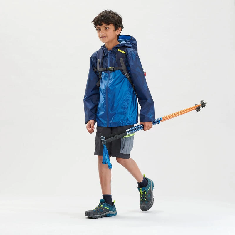 Quechua Veste Imperméable De Randonnée - MH150 Bleue - Enfant 7-15 Ans 4 Quechua Veste Imperméable De Randonnée - MH150 Bleue - Enfant 7-15 Ans – Image 2