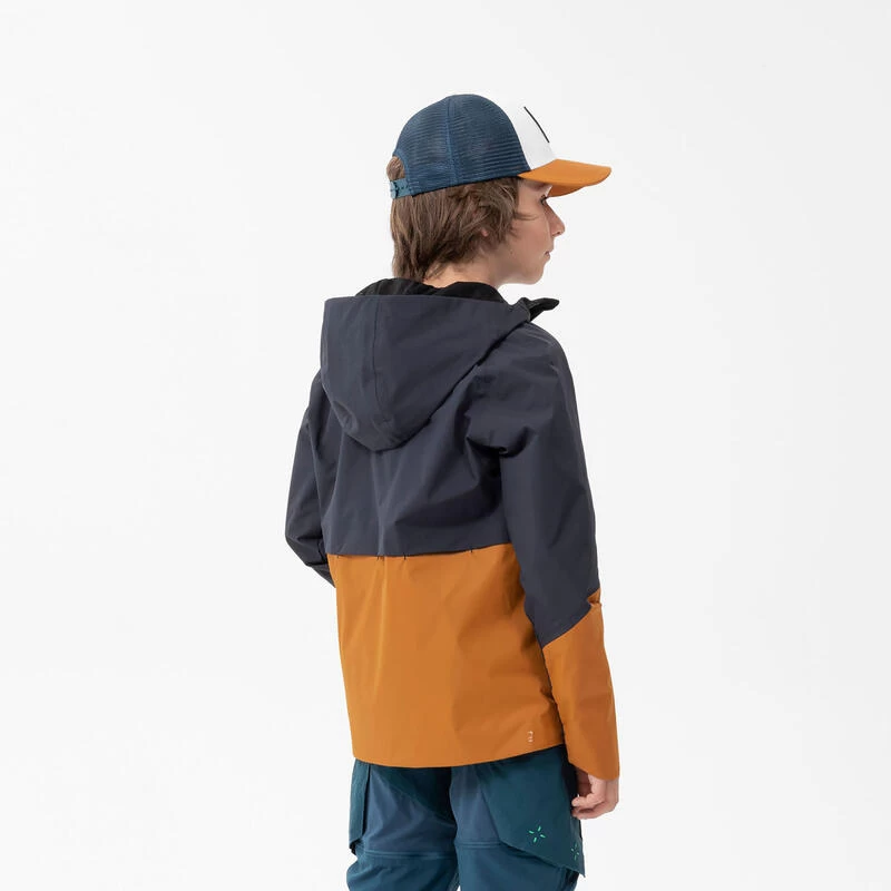Quechua Veste Imperméable De Randonnée - MH500 Grise Et Ocre - Enfant 7-15 Ans 7 Quechua Veste Imperméable De Randonnée - MH500 Grise Et Ocre - Enfant 7-15 Ans – Image 5