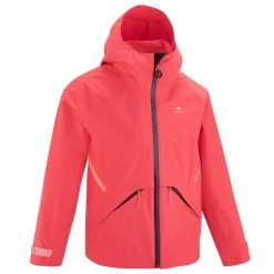 Quechua Veste Imperméable De Randonnée - MH550 Corail - Enfant 7-15 Ans