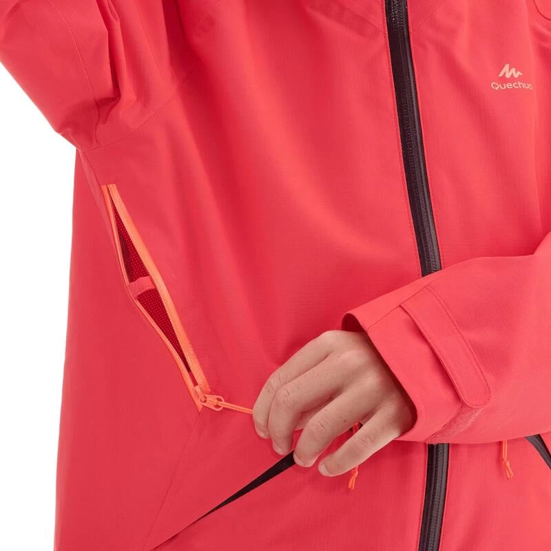 Quechua Veste Imperméable De Randonnée - MH550 Corail - Enfant 7-15 Ans 7 Quechua Veste Imperméable De Randonnée - MH550 Corail - Enfant 7-15 Ans – Image 5