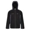 Regatta Veste Imperméable HIGHTON Enfant (Noir / Anthracite)