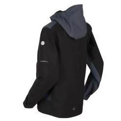 Regatta Veste Imperméable HIGHTON Enfant (Noir / Anthracite) -Vêtements De Sport Extérieur veste impermeable highton enfant noir anthracite 2
