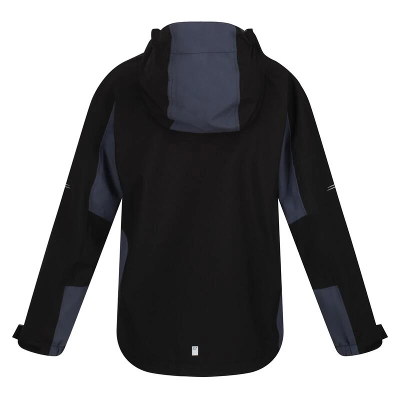 Regatta Veste Imperméable HIGHTON Enfant (Noir / Gris Sombre) 4 Regatta Veste Imperméable HIGHTON Enfant (Noir / Gris Sombre) – Image 2