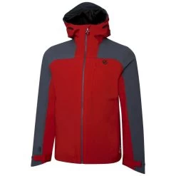 Dare 2b Veste Imperméable THE JENSON BUTTON EDIT DILUENT Homme (Rouge Vif / Gris Bleu) -Vêtements De Sport Extérieur veste impermeable the jenson button edit diluent homme rouge vif gris bleu 3