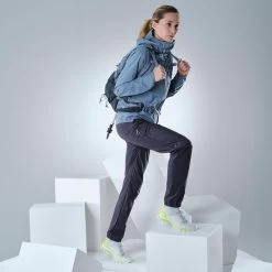 Quechua Veste Imperméable Ultra Légère De Randonnée Rapide - FH500 Rain - Femme Bleu -Vêtements De Sport Extérieur veste impermeable ultra legere de randonnee rapide fh500 rain femme bleu 1