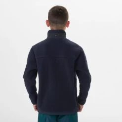 Quechua VESTE POLAIRE CHAUDE DE RANDONNEE - MH500 BLEUE MARINE - ENFANT 7-15 ANS -Vêtements De Sport Extérieur veste polaire chaude de randonnee mh500 bleue marine enfant 7 15 ans 3