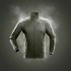 Vêtements De Sport Extérieur -Vêtements De Sport Extérieur veste polaire chaude hybride de randonnee sh900 x warm homme 1