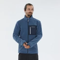 Vêtements De Sport Extérieur -Vêtements De Sport Extérieur veste polaire columbia bleue de randonnee montagne homme 1