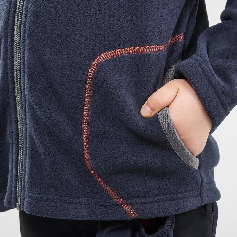 Quechua Veste Polaire De Randonnée - MH150 Bleu Marine - Enfant 2-6 Ans 7 Quechua Veste Polaire De Randonnée - MH150 Bleu Marine - Enfant 2-6 Ans – Image 5