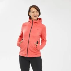 Quechua Veste Polaire De Randonnée - MH520 Hood - Femme -Vêtements De Sport Extérieur veste polaire de randonnee mh520 hood femme 4