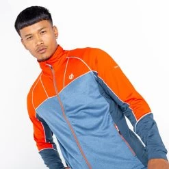 Dare 2b Veste Polaire REFORMED Homme (Orange Foncé / Bleuet) 10 Dare 2b Veste Polaire REFORMED Homme (Orange Foncé / Bleuet) -Vêtements De Sport Extérieur veste polaire reformed homme orange fonce bleuet 3
