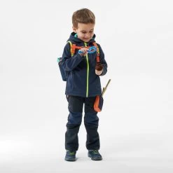 Quechua Veste Softshell De Randonnée - MH550 Bleu Marine - Enfant 2 - 6 Ans -Vêtements De Sport Extérieur veste softshell de randonnee mh550 bleu marine enfant 2 6 ans 3