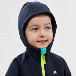 Quechua Veste Softshell De Randonnée - MH550 Bleu Marine - Enfant 2 - 6 Ans -Vêtements De Sport Extérieur veste softshell de randonnee mh550 bleu marine enfant 2 6 ans 4