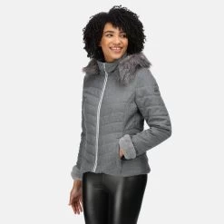 Regatta Winslow Parka De Randonnée Rembourré Et Isolé Pour Femme - Gris -Vêtements De Sport Extérieur winslow parka de randonnee rembourre et isole pour femme gris 4