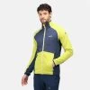 Regatta Yare IV Homme Randonnée Softshell Veste - Jaune Foncé / Bleu Foncé