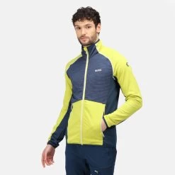 Regatta Yare IV Homme Randonnée Softshell Veste - Jaune Foncé / Bleu Foncé