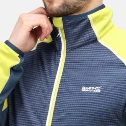 Regatta Yare IV Homme Randonnée Softshell Veste - Jaune Foncé / Bleu Foncé -Vêtements De Sport Extérieur yare iv homme randonnee softshell veste jaune fonce bleu fonce 3
